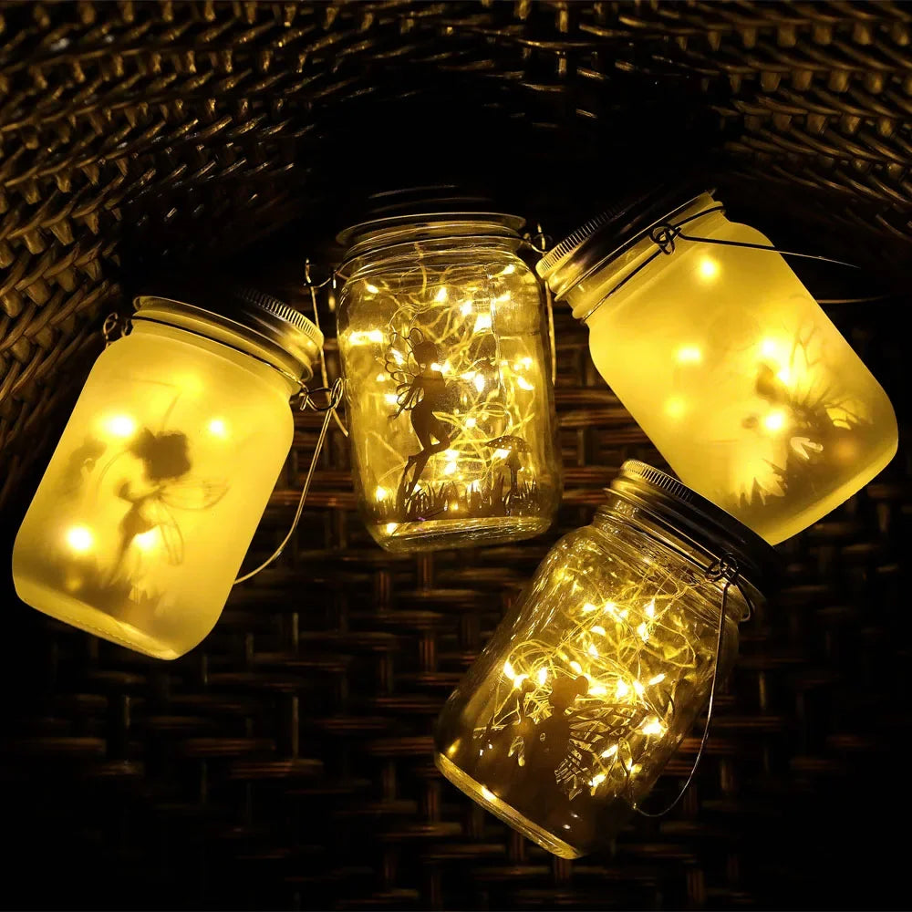 lanterne solaire suspendue pour jardin et patio - vue 3 sur 18