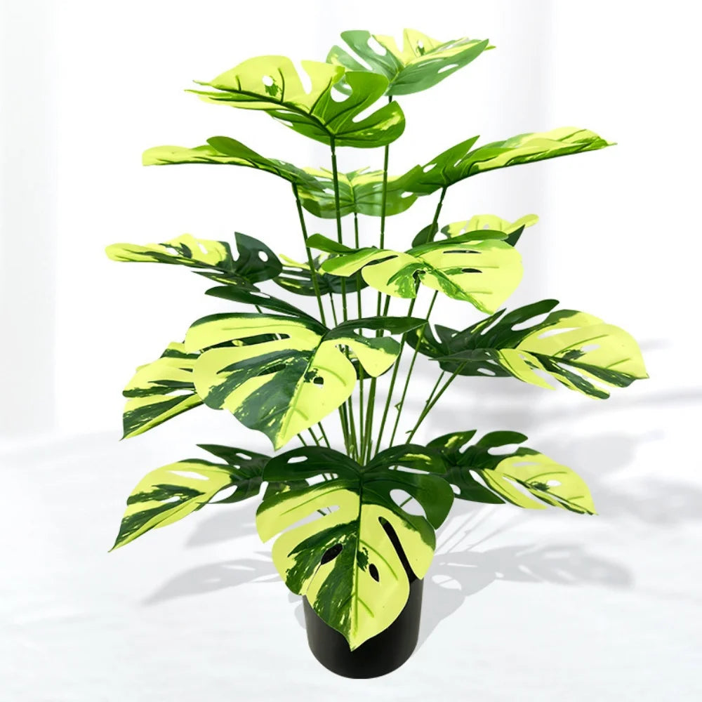 plante artificielle feuilles de tortue pour décoration intérieure - vue 2 sur 25