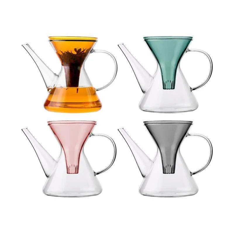 Théière kung fu en verre avec infuseur rapide - vue 5 sur 7