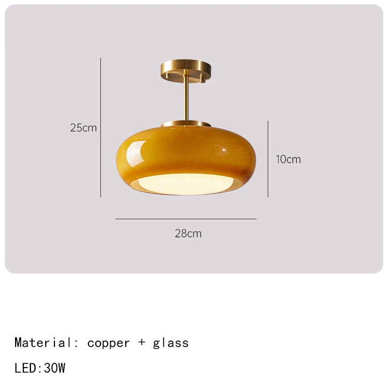 Moderner Glas-Kronleuchter mit Pendelleuchte in goldfarbenem und verchromtem Metall - vue 22 sur 22