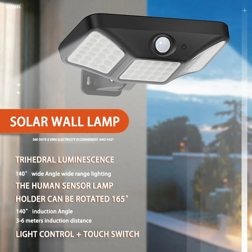 Applique murale extérieur cour jardin couloir Ip65 solaire Led étanche