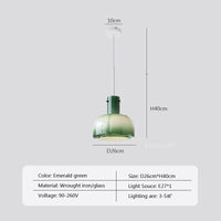 Suspension en verre nordique à bourgeon de fleur médiévale étude nordique simplicité café table bar table