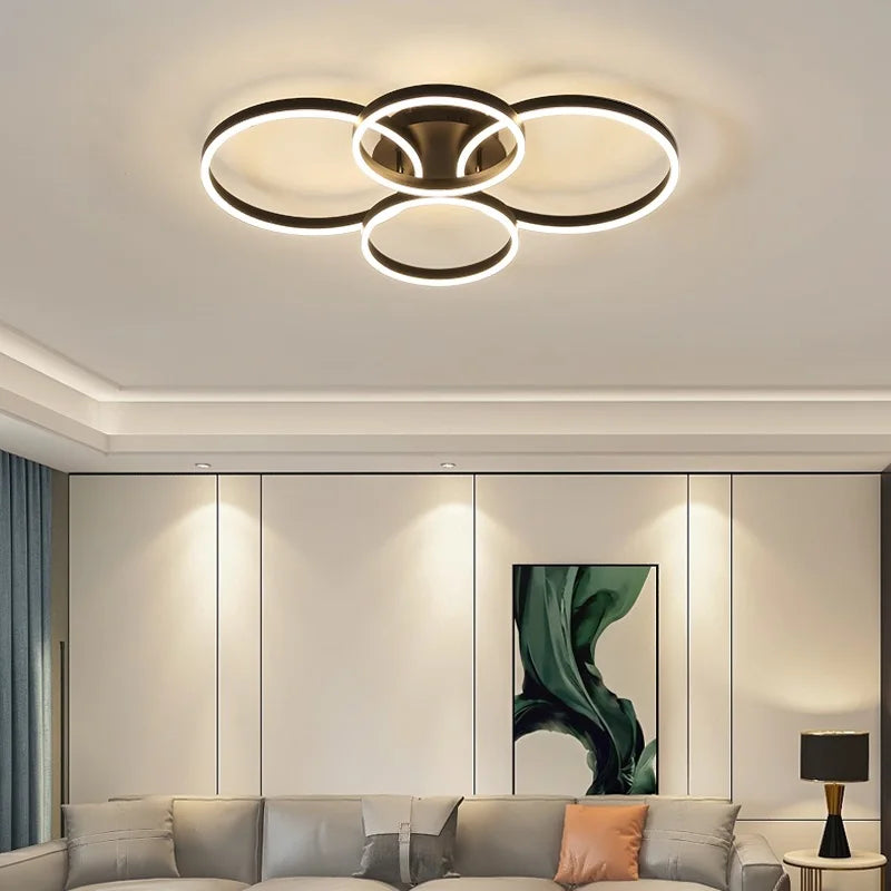 Plafonnier moderne nordique éclairage haut de gamme design épuré