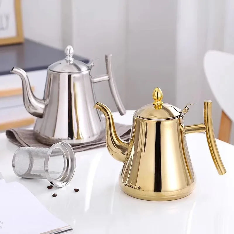 Bouilloire inox avec infuseur amovible tous feux