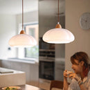 lampe suspendue en verre nordique décorative en forme de citrouille