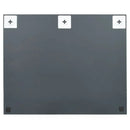 Frameless Wall Mirror with Glass Rectangular LED Lamps, Home Decoration Wall Wall Decoration Living Room Decoration