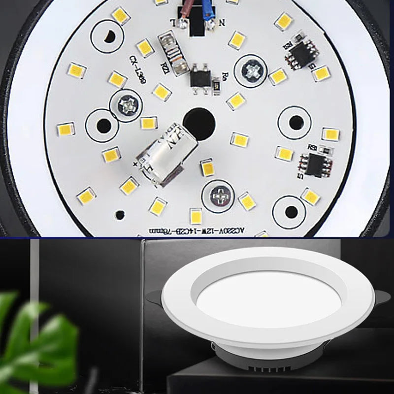 plafonnier led encastré ultra mince en aluminium pour intérieur - vue 6 sur 8