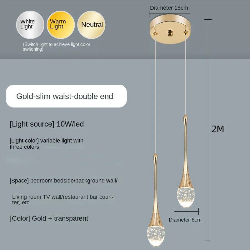 Suspension en cristal au design moderne - vue 14 sur 18