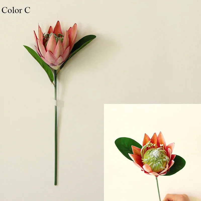 branche de protea cynaroides fleurs artificielles pour jardin et décoration - vue 6 sur 12