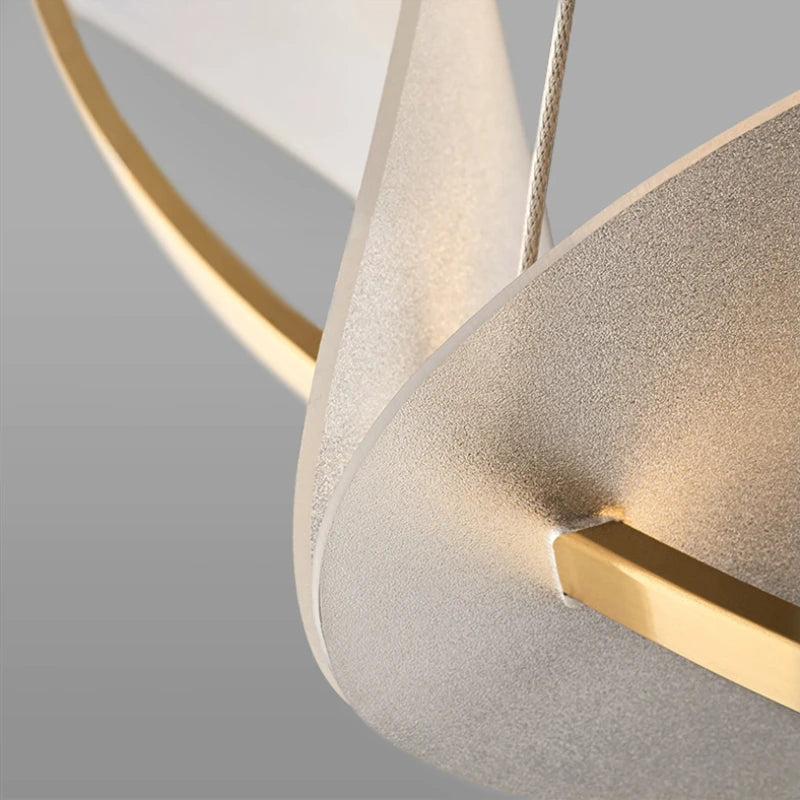 Pendelleuchte Art déco mit 3 Farbtemperaturen aus Acryl vom Designer - vue 5 sur 8