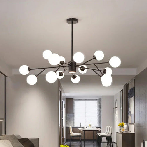 lustre led design élégant pour éclairage intérieur moderne - vue 5 sur 16
