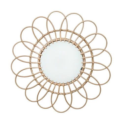 miroirs décoratifs ronds en macramé pour un style nordique