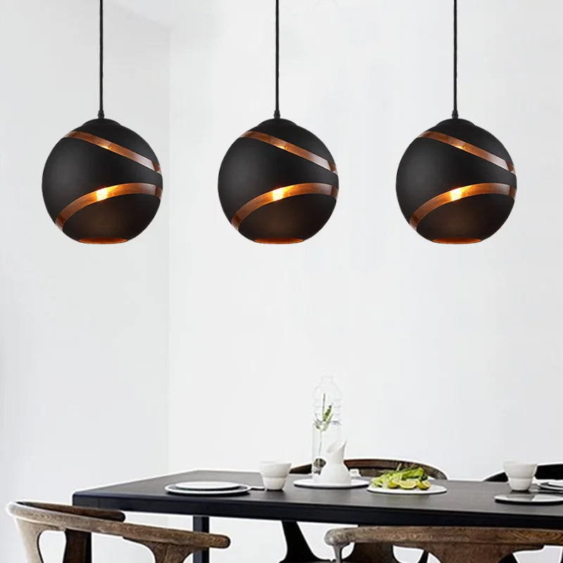 suspension nordiques modernes en verre pour décoration loft bar - vue 6 sur 8