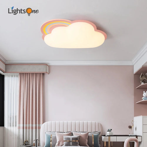 Deckenleuchte Wolke Regenbogen für Kinderzimmer kreative Dekoration - vue 2 sur 7