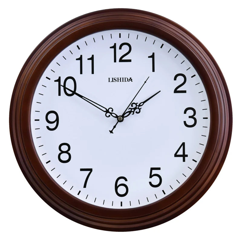 horloge murale silencieuse personnalisable en bois moderne rétro - vue 19 sur 25