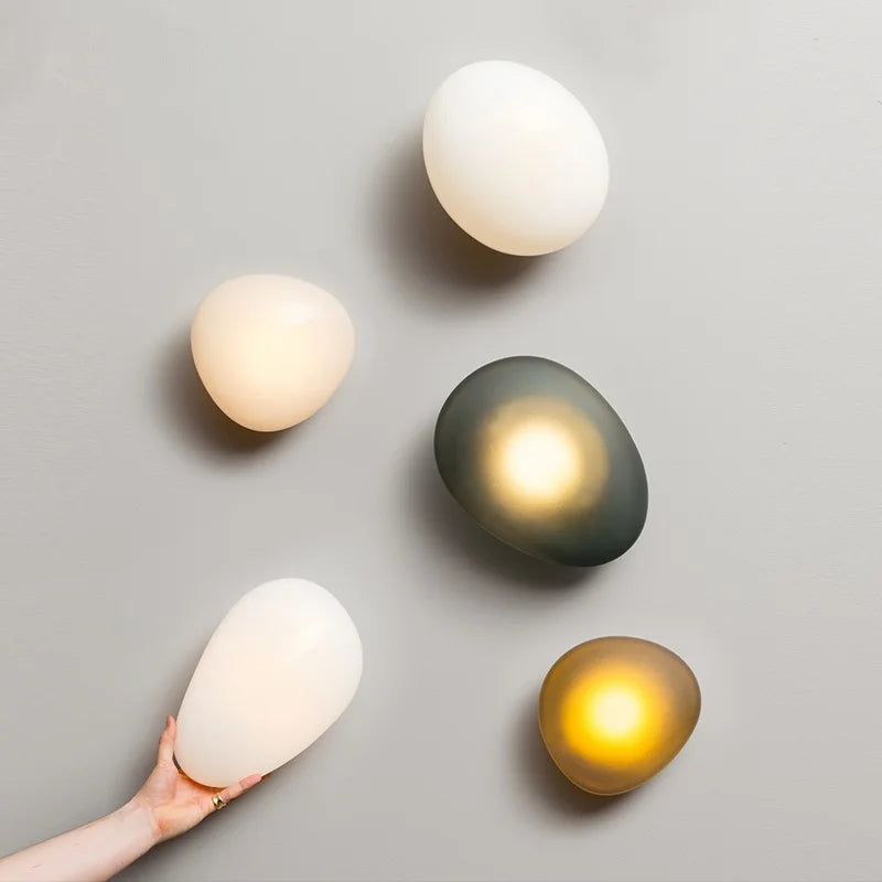 Applique murale led en verre design nordique luminaire décoratif