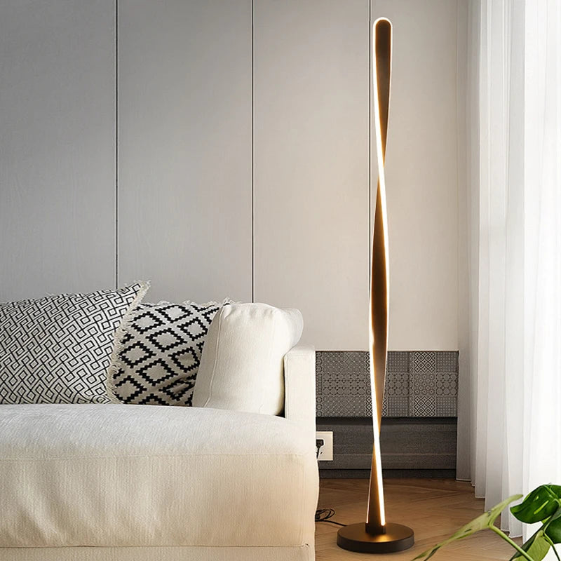 lampadaire moderne en aluminium avec intensité variable pour décoration intérieure - vue 10 sur 11