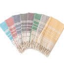serviette de plage turque coton motif losanges jacquard