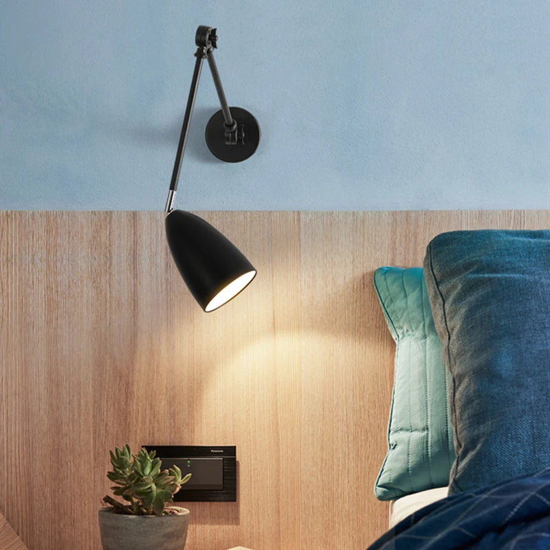 applique murale moderne nordique led en fer industriel - vue 4 sur 9