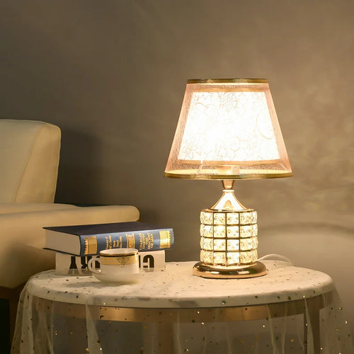 European Rubik's Cube Crystal Lamp Bedroom Bedside Household Simple, Modern, Warm, Romantic Inn Bedside Table Lamp