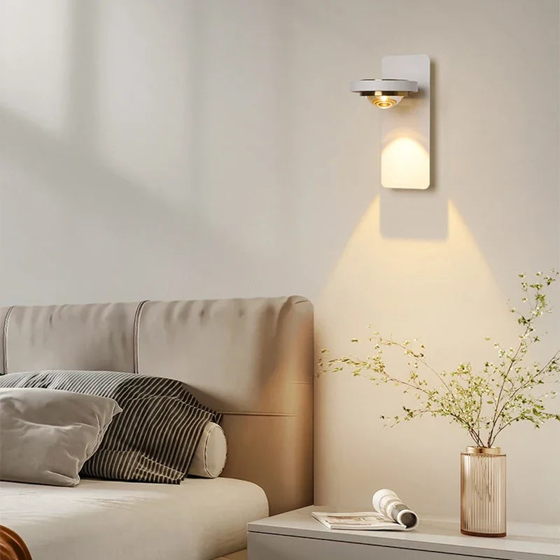 applique murale led moderne rotative pour décoration intérieure - vue 3 sur 10