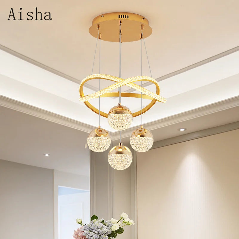 lustre moderne design élégant pour décoration intérieure éclairage - vue 3 sur 12