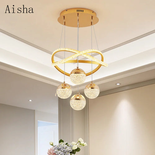 Moderner LED-Kronleuchter für elegante und luxuriöse Inneneinrichtung - vue 3 sur 12