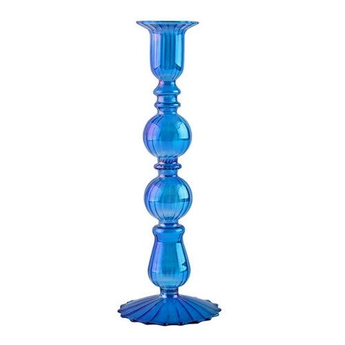 bougeoirs rétro coniques haut en verre pour décoration