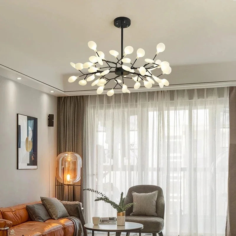 2024 Modern Pendant lights Gold Black tree branch Chandeliers room decor Bedroom Dining Living Room Luster Lamp Home Decoration - vue 4 sur 9