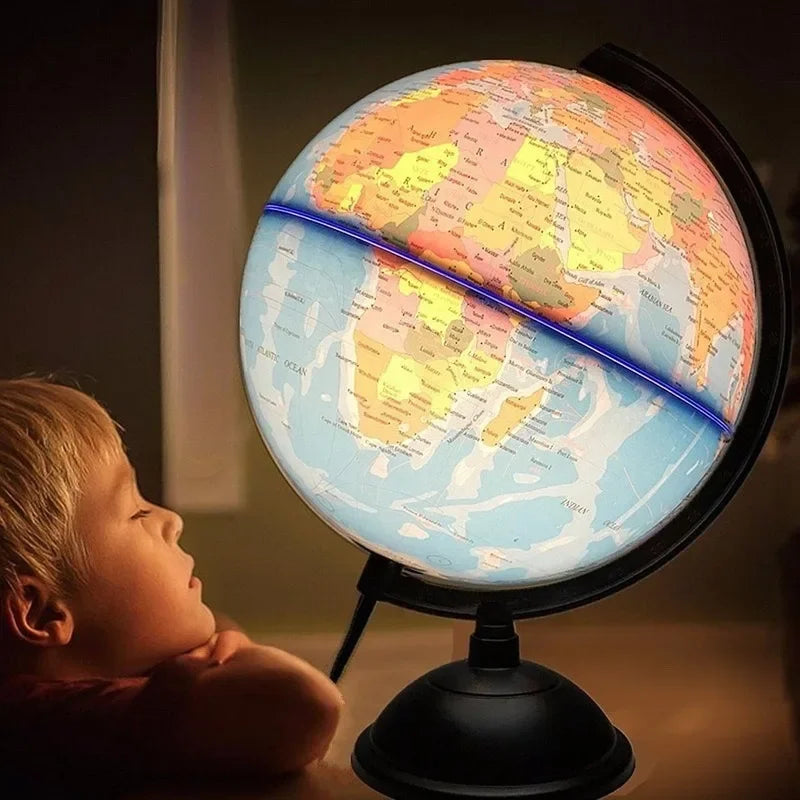 globe terrestre lumineux éducatif pour apprendre aux enfants - vue 7 sur 7