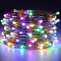 guirlande lumineuse led cuivre étanche pour fêtes et décorations