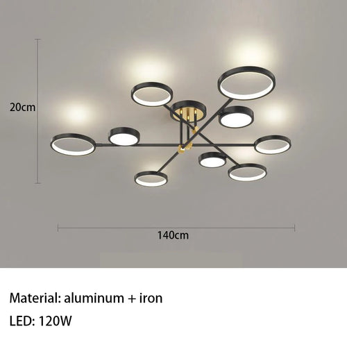 Minimalistische LED-Deckenleuchte 3 Farbtemperaturen dekorative Innenleuchte - vue 29 sur 30