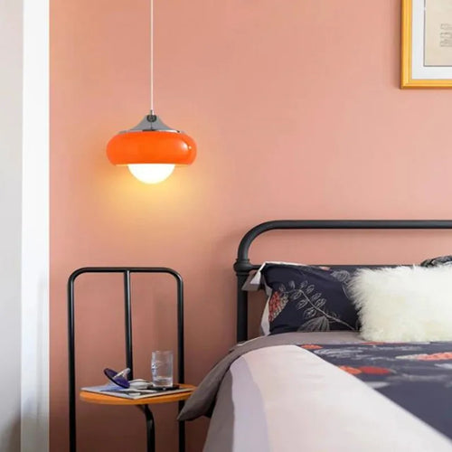 Bauhaus-Pendelleuchte Retro Glas Design für den Innenbereich - vue 8 sur 12