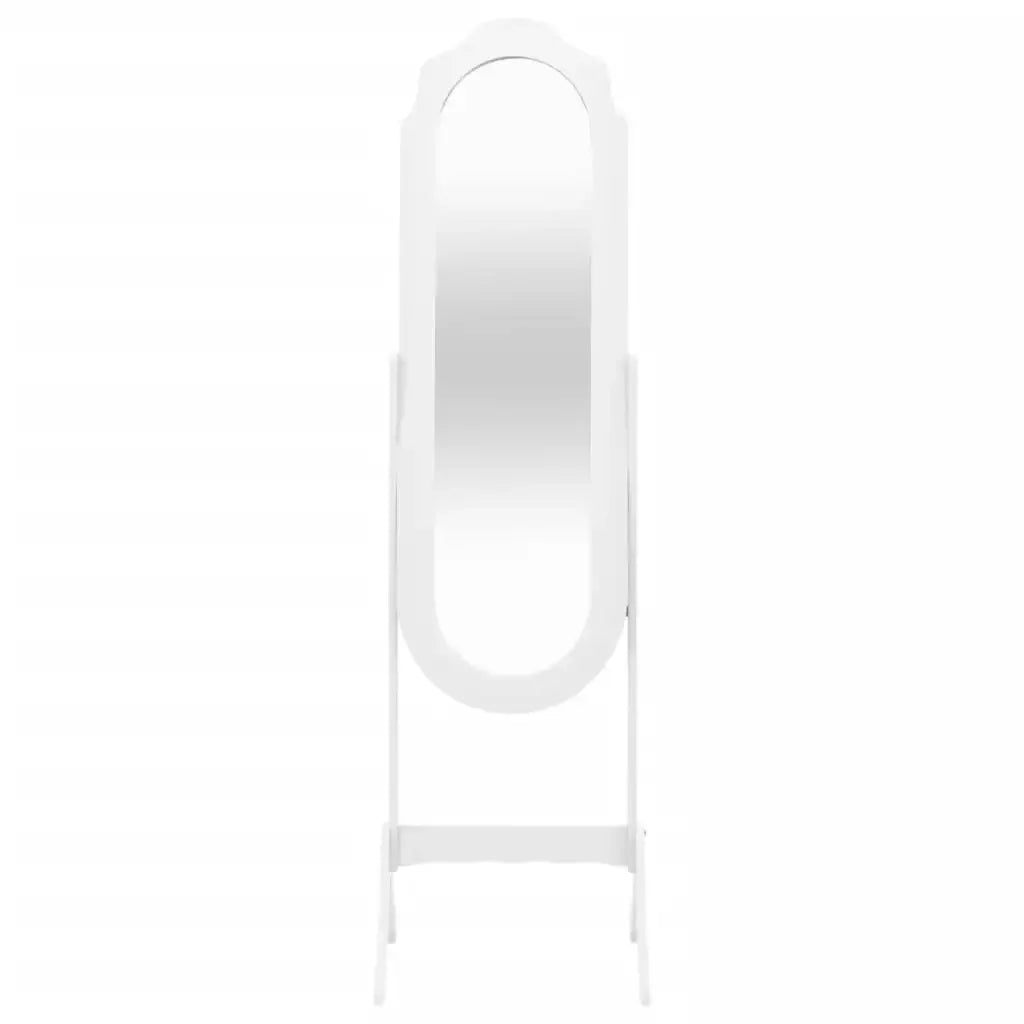 White floor mirror 45,5x47,5x160 cm wood engineering interior decoration wall Decker living room decoration