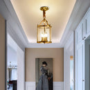 lustre moderne en cuivre doré style européen pour intérieur luxueux