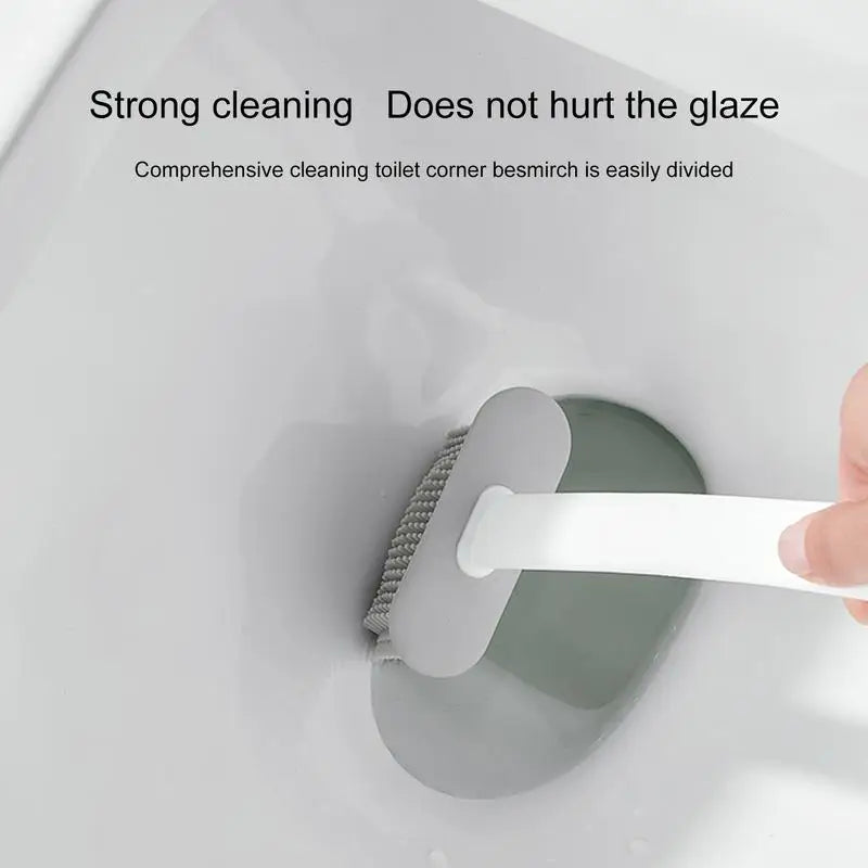 brosse de toilette à séchage rapide avec support mural et nettoyage efficace - vue 4 sur 9