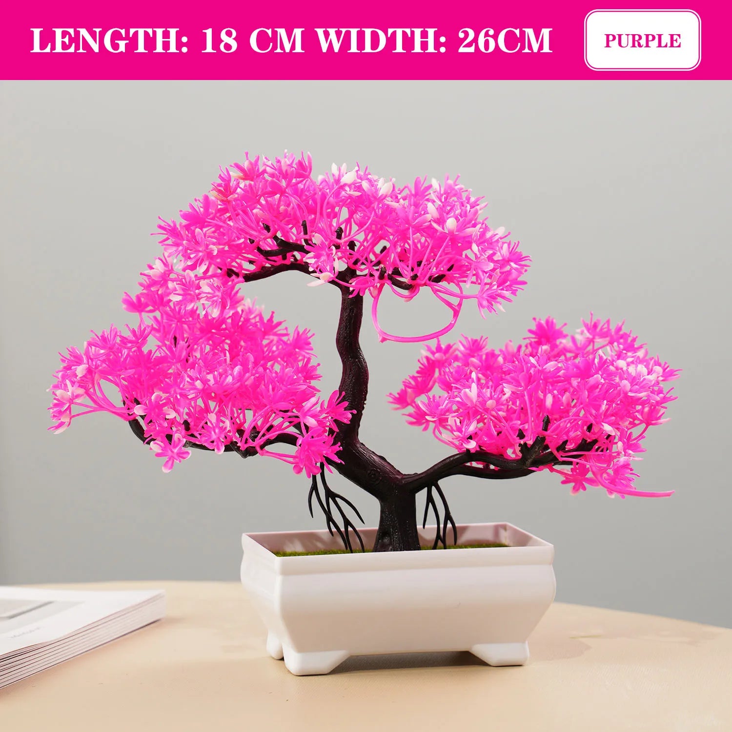 plantes artificielles bonsaï petit arbre décoration intérieure et extérieure - vue 17 sur 32