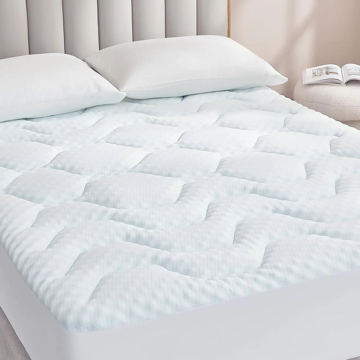 （Kostenloser Versand） Gel Topper 135x190cm Boxspringbett, Matratzentopper 135x190cm Memory Foam