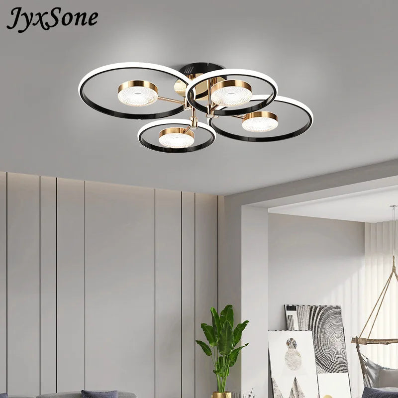Lustre LED déco salon chambre cuisine int. têtes lampes - vue 6 sur 13