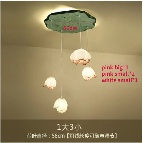 suspension lotus en verre pour décoration d intérieur - vue 13 sur 18