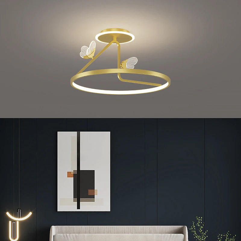 plafonnier led moderne design pour éclairage décoratif intérieur - vue 4 sur 10