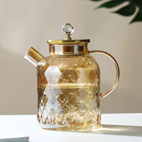 Carafe verre borosilicate grande capacité résistante chaleur