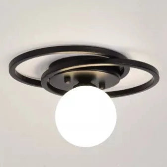 Plafonnier led or noir allée maison balcon 
(72 caractères) - vue 2 sur 10