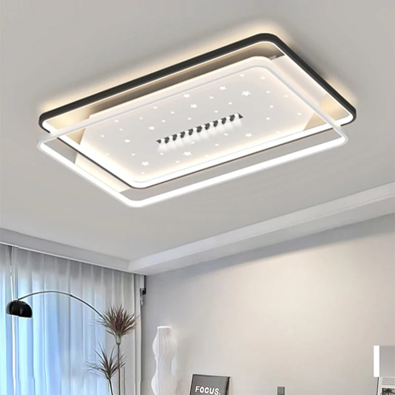 plafonnier led moderne pour intérieur et ambiance élégante - vue 4 sur 9