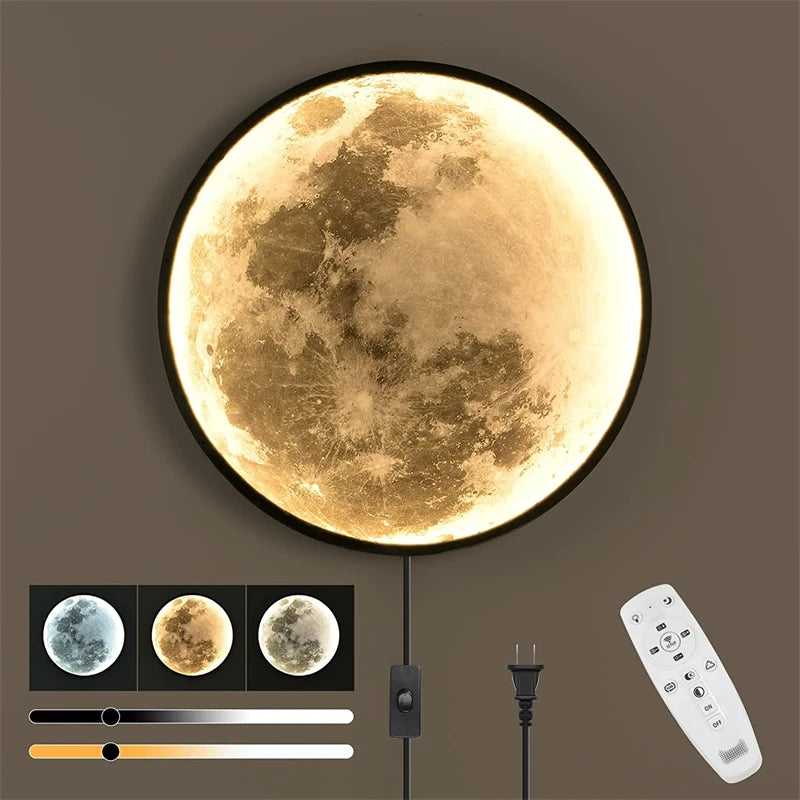 Applique murale lune