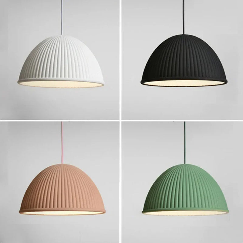 lampes suspendues led nordiques macaron résine décoration intérieure simple