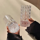 Verre original bâton hockey glace fond épais maison