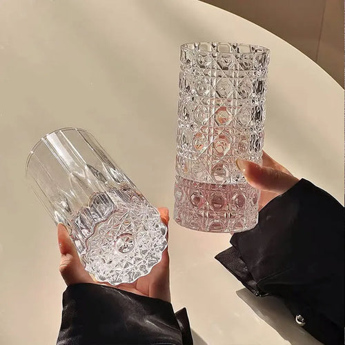 Verre hockey sur glace fond épais style créatif