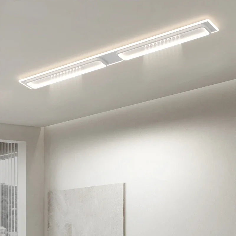 Plafonnier led moderne avec gradation et projecteurs d'éclairage intérieur - vue 4 sur 13