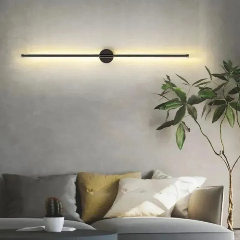Une paire applique murale LED lampe moderne or applique murale LED applique salon décor à la maison applique murale pour escalier couloir 60/100 cm 2 pièces - vue 7 sur 10